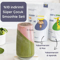 Süper Çocuk Smoothie Seti (Muzlu + Ispanaklı Kids Smoothie)