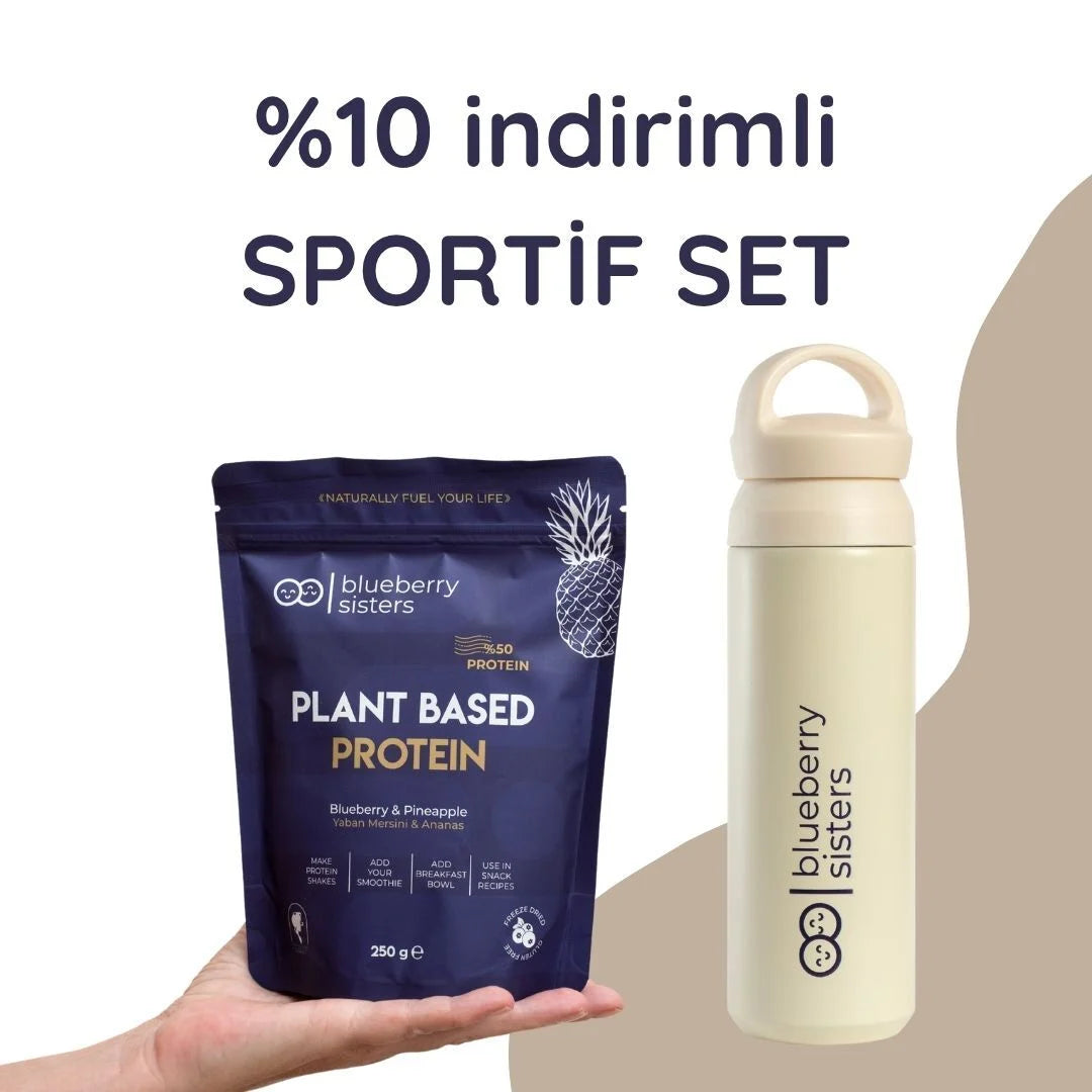 Sportif Set (Bitkisel Protein + Çelik Termos)